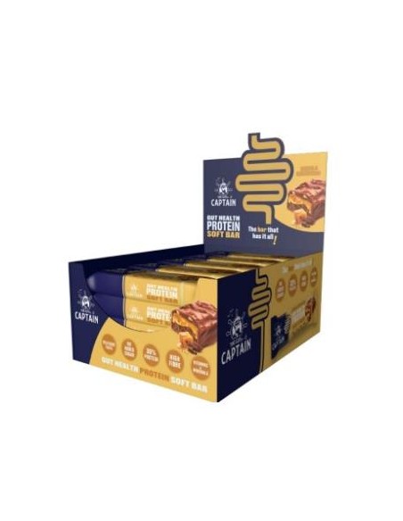 Barrita Proteica Caramelo-Choco Crispies 20 Uds de Gutsy Captain