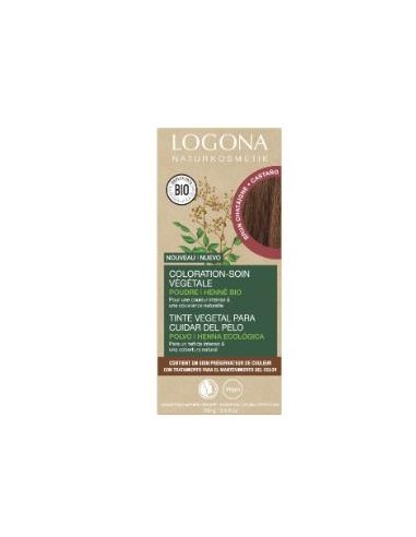 Colorante Vegetal Castaño Marron (Chesnut Brown) de Logona