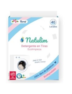 Detergente Floral Eco Tiras 40 Tiras de Natulim