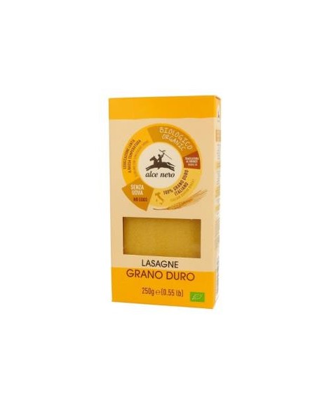 Lasaña De Trigo Duro 250Gr Bio de Alce Nero