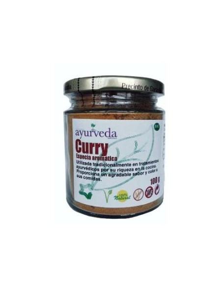 Curry 100 G Sin Stock de Ayurveda Autentico