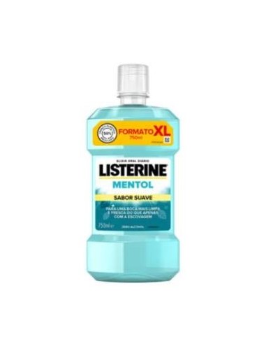 Listerine Mentol Sabor Suave 750 Ml de Listerine