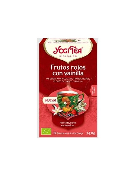 Yogi Tea Frutos Rojos Con Vainilla 17Infusiones Bio de Yogi Tea