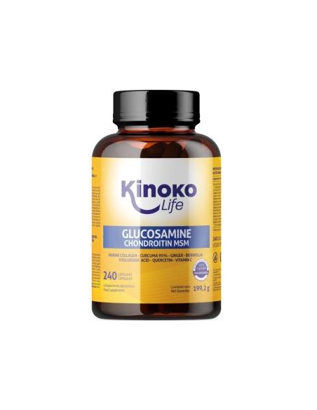 Glucosamina Condroitina Con Msm 240 Cap. de Kinoko Life