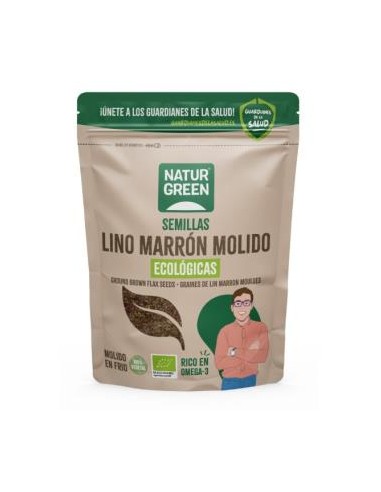 Semillas De Lino Marron Molido 150 Gr. Bio de Naturgreen