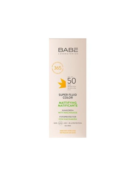 Super Fluid Color Matificante Spf50 50 Ml. de Babe