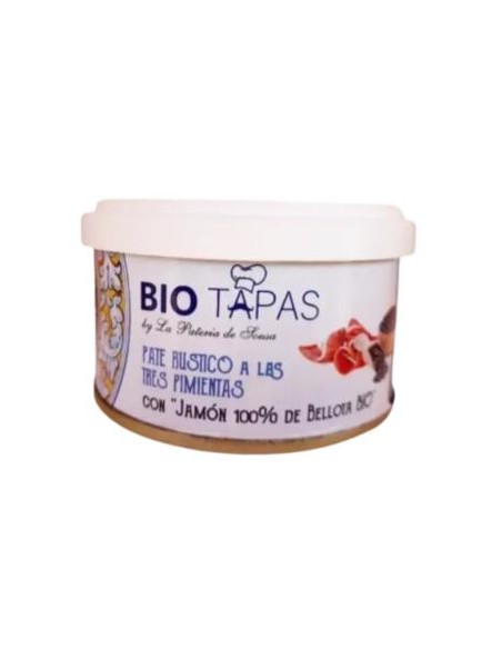 Pate Bio Tres Pimientas-Jamon Bellota 100% 100Gr. de Bio Tapas