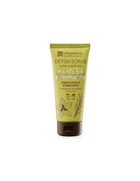 Detox Exfoliante Cuero Cabelludo  Menta-Romero 100 Ml. de La Saponaria