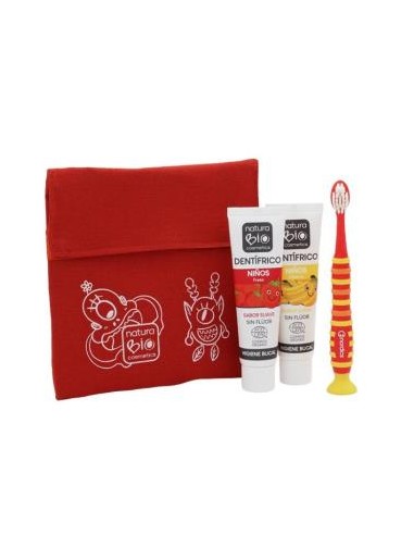 Desayuno Higiene Bucal Niños Bolsa Roja de Naturabio Cosmetics