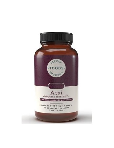Toods Açai 60  Vcaps de Herbora
