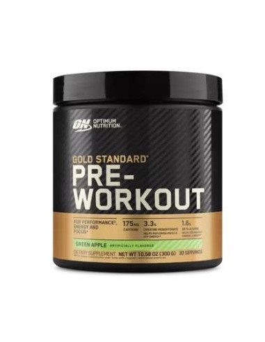 On Gold Standard Pre Workout 300G Green Apple de Optimum Nutrition