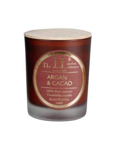 Vela Vaso Perf11 Argan-Cacao 7,5X9Cm 1Ud. de Cerabella