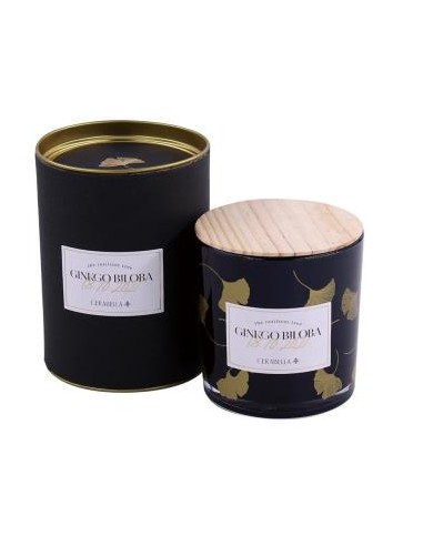 Vela Vaso Ginkvas Ginkgo Biloba Perf. 10X10Cm 1Ud. de Cerabella