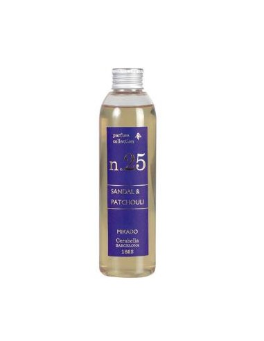 Recambio Mikado Mikrec25 Sandal-Patchouli 200Ml. de Cerabella