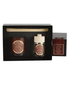 Setperf11 Vela+Mikado Argan-Cacao 23X16,6X8,3Cm. de Cerabella