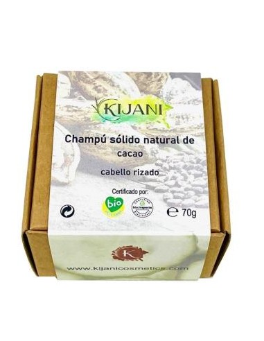 Champu Solido Cabello Rizado Cacao 70Gr de Kijani