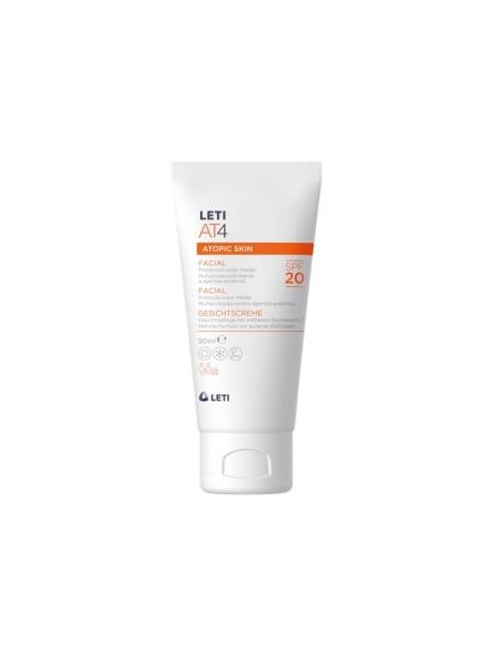 Leti At4 Atopic Skin Crema Facial Spf 20 50Ml de Leti