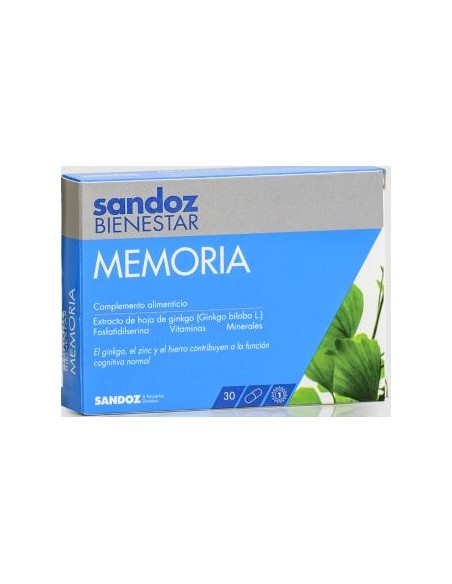Sandoz Bienestar Memoria 30 Caps de Sandoz Bienestar