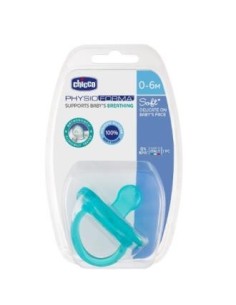 Chupete Physio Soft Todo Silicona 0-6M 1Un Azul de Chicco