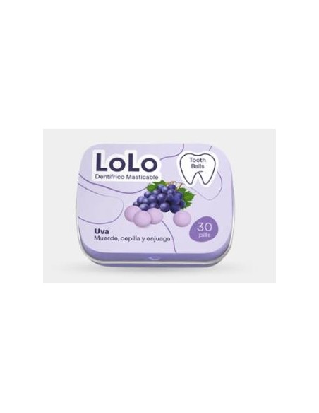 Tooth Balls Sabor Uva 20Gr 30Comp de Lolo