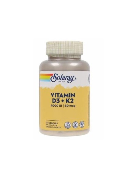 Big Vitamin D3 & K2 (Mk7) 120Cap. de Solaray
