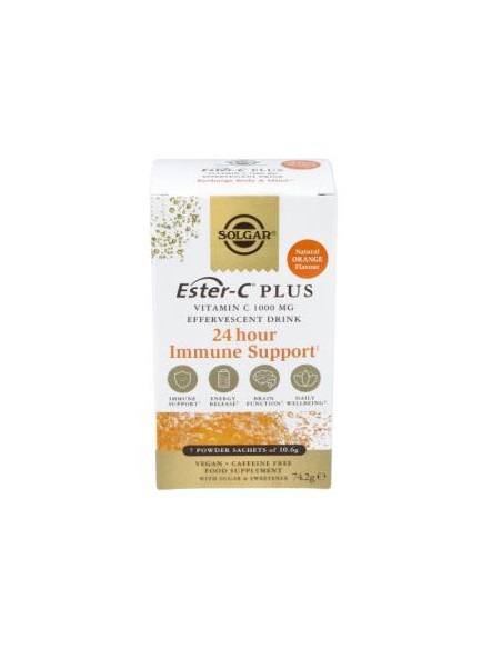 Ester C Efervescente Vit C 1000Mg. 7Sbrs. de Solgar