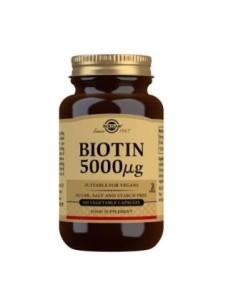 Biotina 5000Mcg. 100Cap. de Solgar