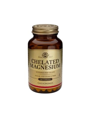 Magnesio Quelado 100Comp de Solgar