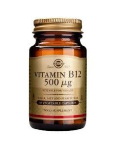 Vitamina B12 (Cianocobalamina) 500Mcg 50Cap de Solgar