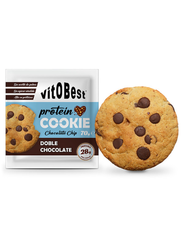 Cookie Protein Doble Choco 12 Uds. Vit.O.Best, sabor y energía