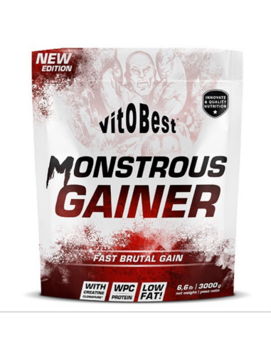Monstrous Gainer 3 kg Galleta Vit.O.Best - Nutrición y Energía