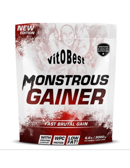 Monstrous Gainer 3 kg Galleta Vit.O.Best - Nutrición y Energía