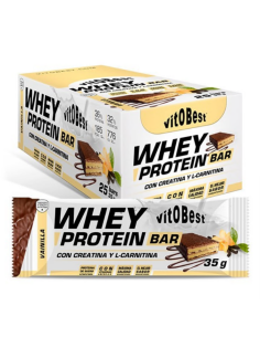 Barritas Whey Protein Vainilla 35g Vit.O.Best (25 Uds)
