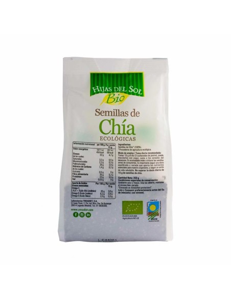 Semillas De Chia Bio 350Gr. Hijas Del Sol de Ynsadiet
