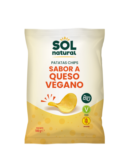 Patatas Fritas Con Sabor A Queso Vegano Bio 100 g  de Solnatural