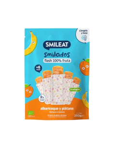 Smilados Bio Albaricoque y Plátano 50g | Smileat Natural