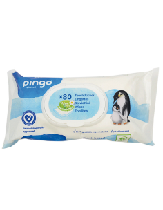 Toallitas Húmedas Bebé Bio Pingo 80 Uds Suaves y Naturales