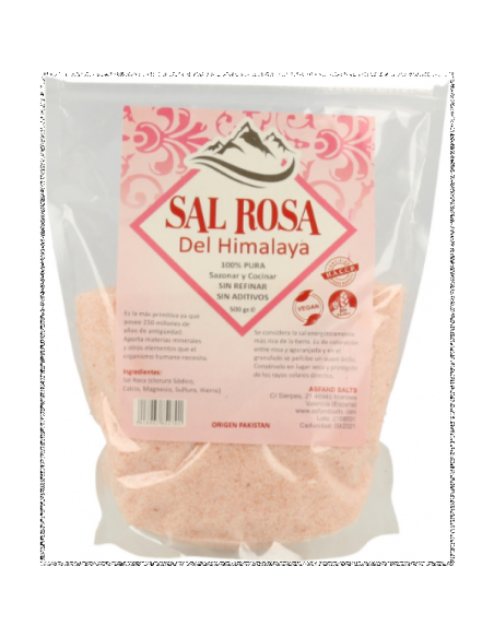 Sal Rosa del Himalaya 500g Ynsadiet - Calidad Natural