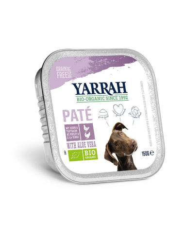 Perro Pate Con Pollo Y Pavo Caja 12X150Gr. Bio de Yarrah