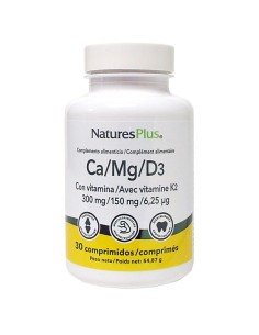 Ca/Mg/D3 + K2 30 Comprimidos de Natures Plus