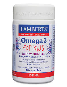 Pack 2 Uds. Omega 3 para niños    60 Caps. de Lamberts