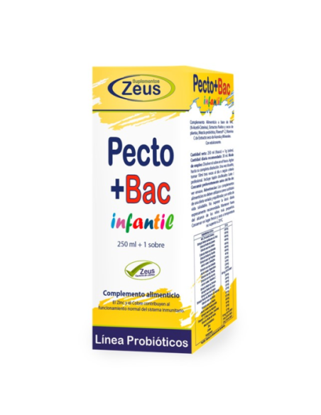 Pecto+bac Infantil 250ml +1 Sobre de Zeus