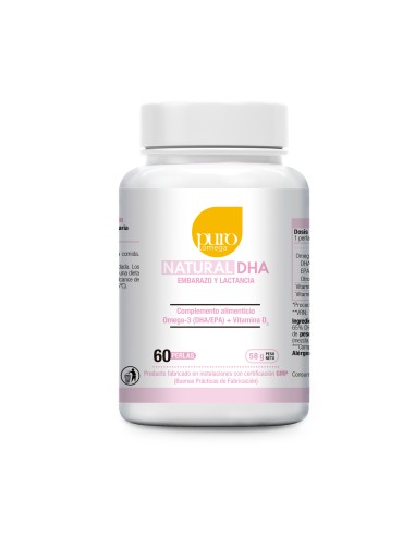 Pack 2 ud Natural DHA Embarazo y Lactancia 60 perlas de Puro Omega