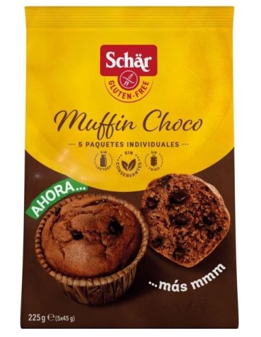 Muffins con Chocolate Sin Gluten