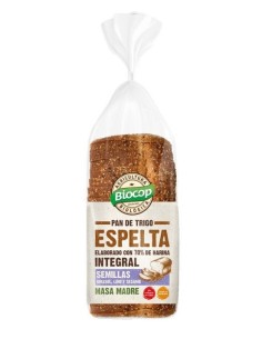 Pan De Molde Espelta Semillas Masa Madre 400G Biocop 2