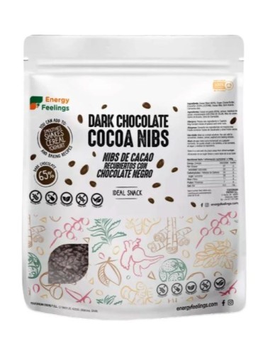 Nibs Bañados en Chocolate Negro