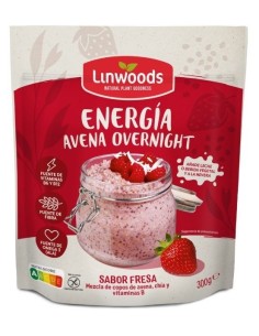 Energia Avena Overnight Fresa 300 Gr Vegan de Linwoods 2