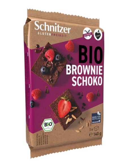 Brownie de Chocolate Negro Sin Gluten Bio