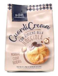 Galleta Rellena Crema Avellanas Choco 200 Gr Bio de Sottolestelle 2