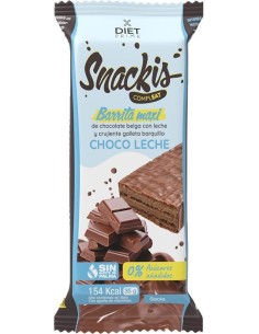 Diet Prime  Snackis Compleat Barrita Maxi Choco Leche 12 Uds de Herbora 2